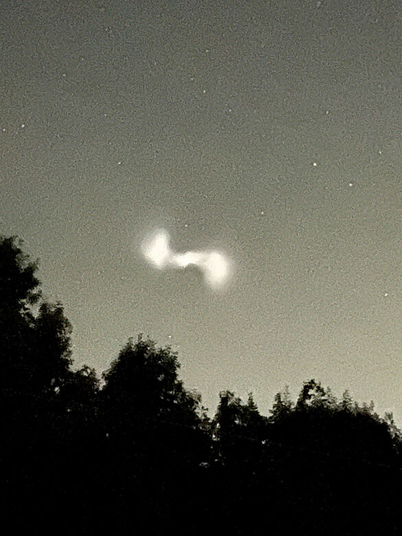 Spiral image in the sky catches local residents’ attention